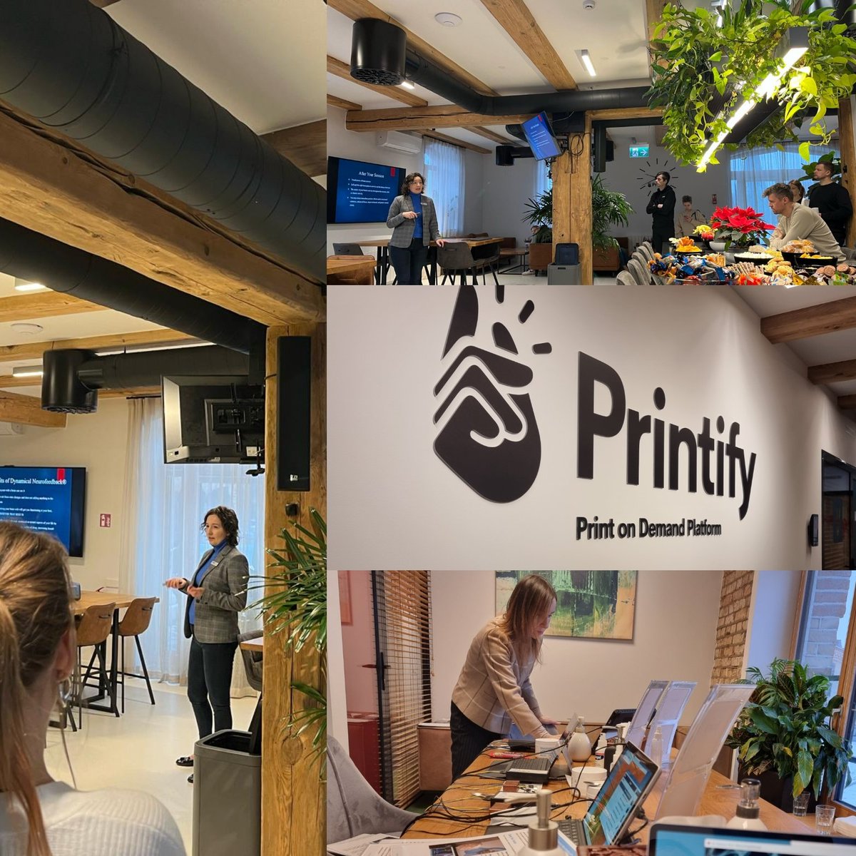 RigaBrain's tweet image. Visu dienu dzīvojamies pa Printify - lekcija un seansi darbiniekiem! #printify #RigaBrain #NeurOptimal