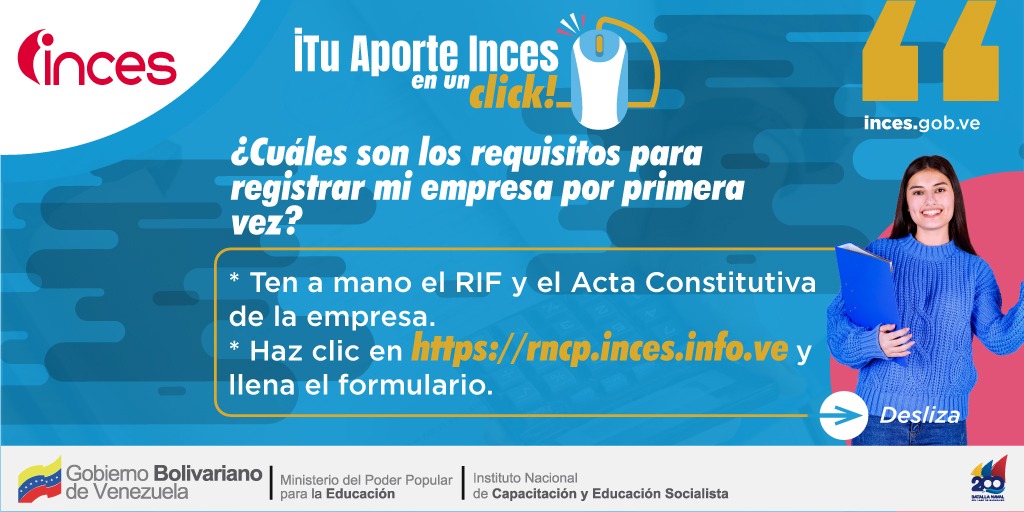 INCESFALCON1's tweet photo. ¡Atención Entidades de Trabajo!

Ingresando al Registro Nacional de Contribuciones Parafiscales (RNCP) podrás determinar en qué condición se encuentra tu entidad de trabajo.

#TuAporteIncesEnUnClick https://t.co/WVErAAnyPv