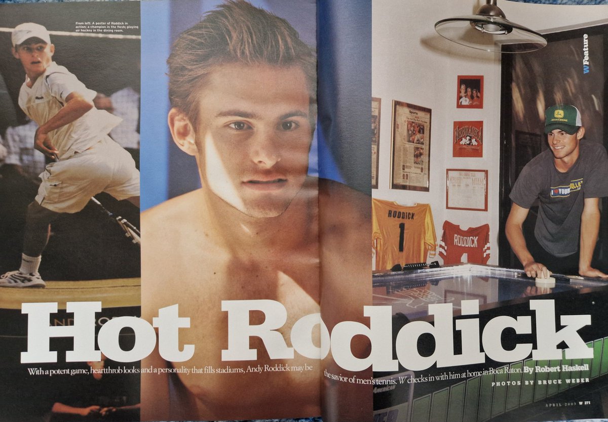 Tall_Karen's tweet photo. @Served_Podcast @andyroddick @TennisChannel @jon_wertheim If you need another poster for the background can suggest 'Hot Roddick' who was described as "Tennis' other blonde" by W magazine in 2003. https://t.co/OEDvW2CGkL