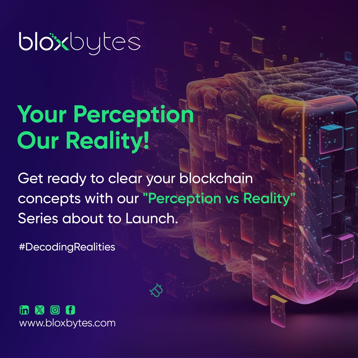 BloxBytes's tweet image. Launching a new series that busts the perceptions and exposes the realities of blockchain. We'll demystify the technology and explore its practical applications, and real truth.

Join us and find out more!

#Bloxbytes #BlockchainTechnology #LearnigSeries #Realitycheck #Mythbuster