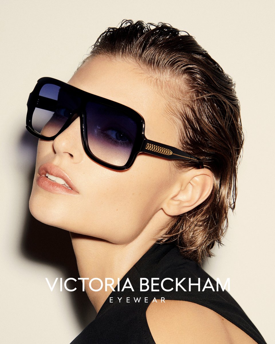 victoriabeckham's tweet photo. Iconic #VBChain detailing is reimagined on new season #VBEyewear.
Available now >> https://t.co/C4tU9CVvP9 https://t.co/QkWY7fEBYu