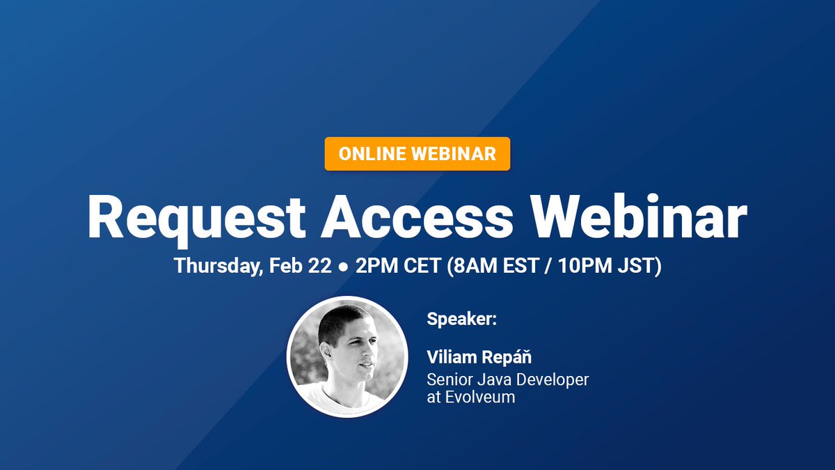 Evolveum's tweet photo. Learn about the request access #wizard and its configuration capabilities with our Senior Java Developer Viliam Repan during an online webinar: https://t.co/kj9X2qTwfB

#requestaccess #midPoint #OSS #IGA #IdM #identityplatform #identitysecurity https://t.co/h4H7PIMx1t