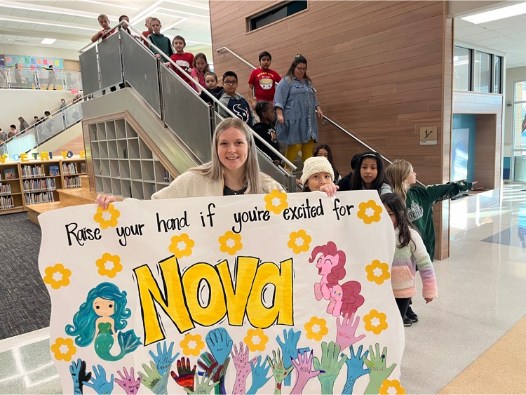 NelsonAlvinISD's tweet photo. Nelson is beyond thrilled to welcome back our sweet Nova to school this morning!!! https://t.co/LHJNSTeczT