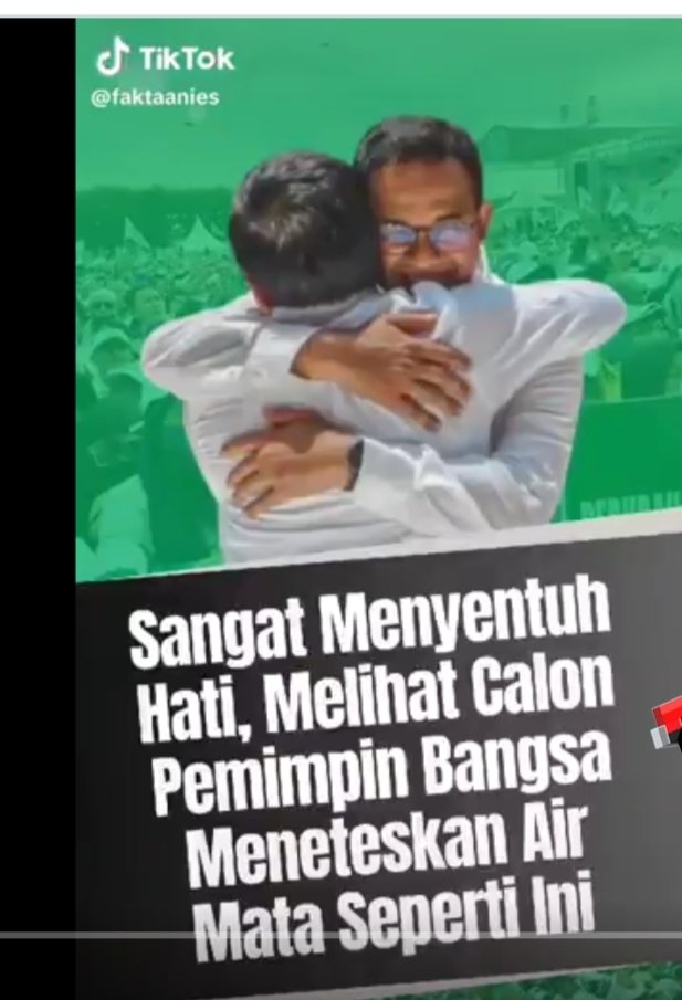JosepJ26635's tweet photo. Sangat Menyentuh Hati, Melihat Calon Pemimin Bangsa Meneteskan Air Mata seperti ini 
#01AMINwinElection 
#AMINmenang https://t.co/9LsrEcquAB