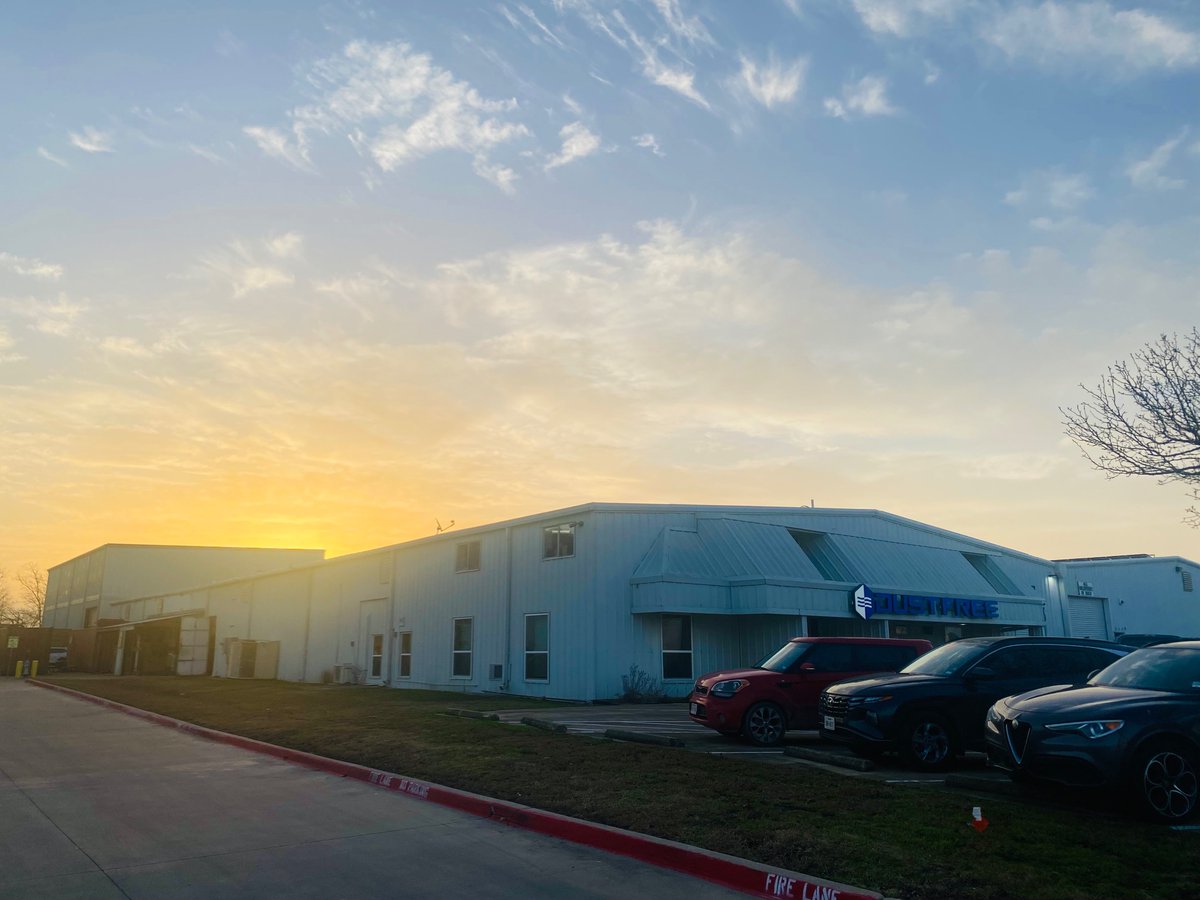 DUSTFREETX's tweet photo. It’s a beautiful morning here at Dust Free! Our machines and lines are running, and we’re feeling grateful for the customers that we have that we have the privilege of making products for.

#dustfree #breathethedifference #iaq #cleanair #airpurification https://t.co/AD7NtDfAKn