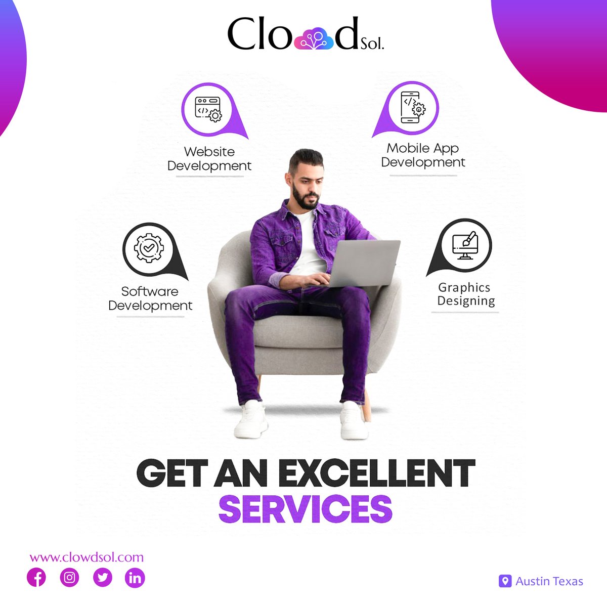 Clowdsol's tweet photo. Are you ready to elevate your digital presence to new heights? Look no further!  With CloudSol, excellence is just a click away.
https://t.co/e5B39a7TeE
.
#CloudSolExcellence #DigitalTransformation #SoftwareDevelopment #WebDesign #MobileAppDevelopment #GraphicDesign https://t.co/AVR2nlc89p