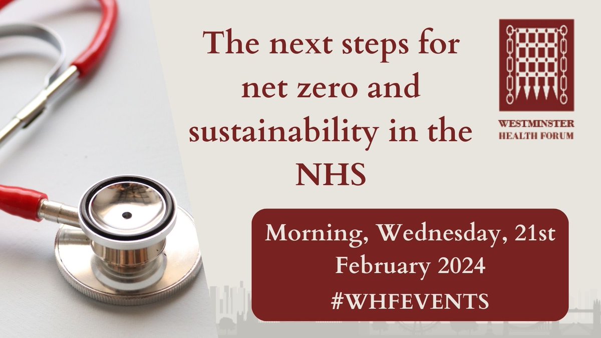 Looking forward to speaking at the Westminster @WHFEvents event next week. Hopefully, an opportunity for me to fly a flag for Innovation, some of the barriers, and also the work we do across the @HealthInnovNet #WHFEvents westminsterforumprojects.co.uk/agenda/Net-Zer…