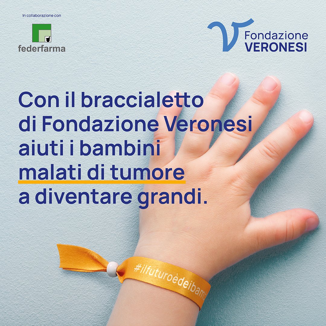 FederfarmaITA's tweet photo. Oggi, Giornata Mondiale contro i Tumori Infantili, torna in farmacia #IlFuturoèdeibambini, la raccolta fondi per sostenere la ricerca sui tumori pediatrici di @Fondaz_Veronesi, supportata da Federfarma.
Vieni in farmacia e contribuisci alla ricerca!
https://t.co/vh8qyEogAn https://t.co/RsuW9fMkhf
