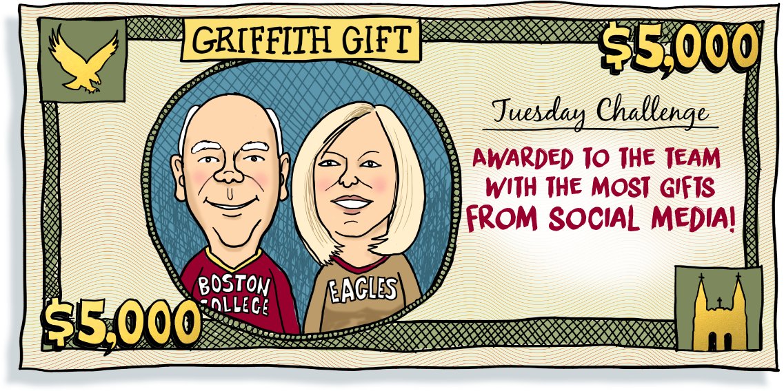 SPREAD THE WORD 📰 Janet and David Griffith ’68 are upping the ante by adding a $5,000 daily prize. The ‘Griffith Gift’ is awarded to the team with the most gifts through social media: 1⃣ Visit bit.ly/SYS24 2⃣ Find your team 3⃣ Share on social media 4⃣ Donate!