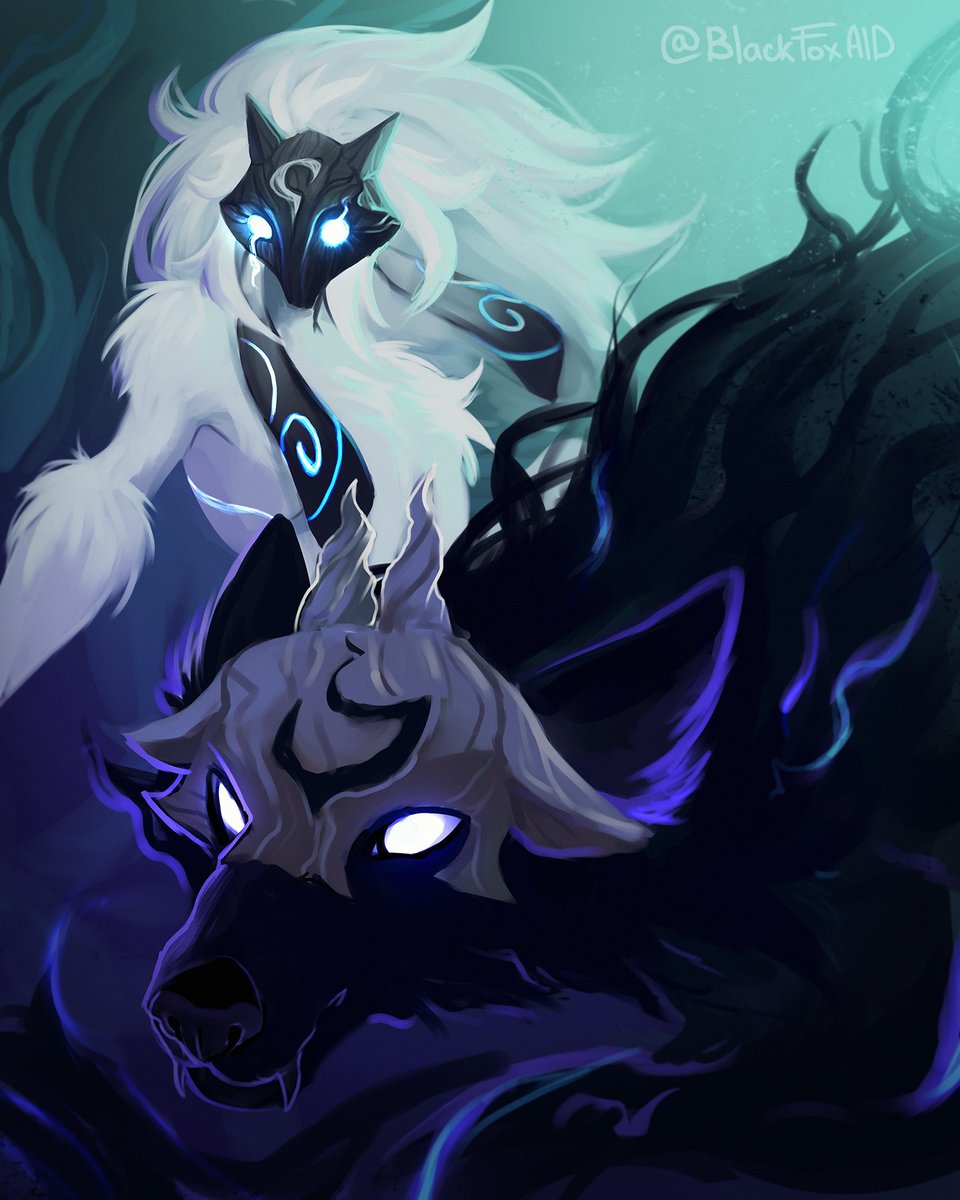BlackFoxAid's tweet photo. Gift 
#Kindred #LeagueOfLegends https://t.co/kq6o7FbzpL
