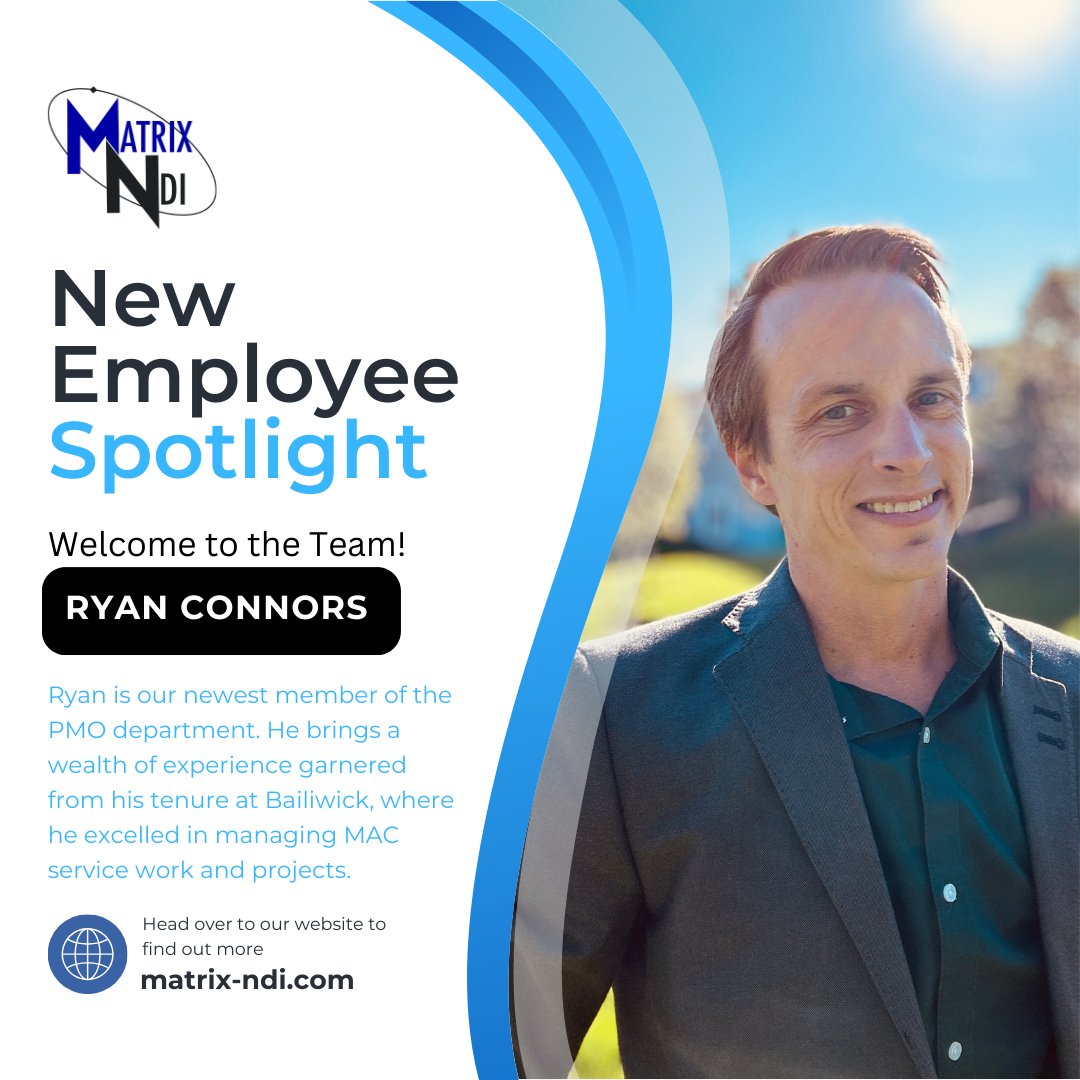 Matrix_NDI's tweet photo. ⭐ New Employee Spotlight ⭐ https://t.co/ieWTBa8fND