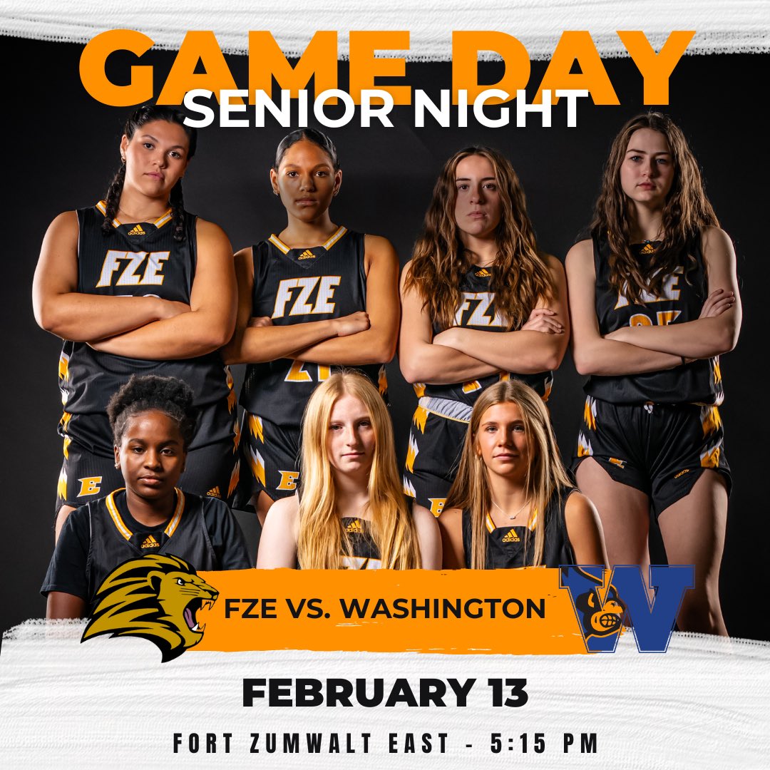GAME DAY!! 🏀 

🆚: Washington
📍: FZE
⏰: 5:15 PM