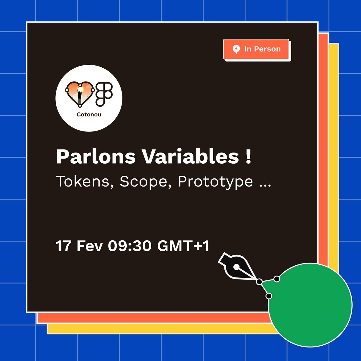 Rejoignez-nous pour une session immersive dédiée au prototypage avancé avec les Variables sur Figma.

🗓️ 17 février 2024, à 9:30

🗺️ SCOP, Cotonou

🎚️ Niveau Attendu : Intermédiaire et Expérimenté

Sur inscription : friends.figma.com/e/mgv9u4/

#friendsoffigma #figma #fofcotonou