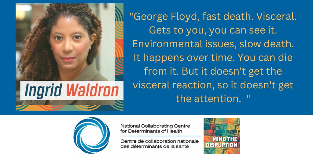 📣 Listen to Season 2 Episode 1 now! In Disrupting environmental racism with Dr. @ingrid_waldron and @GWChealth we reflect on partnership, research and collective action to respond to systemic racism. 👉nccdh.ca/learn/podcast#…