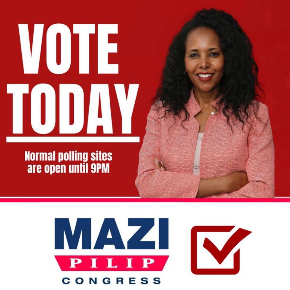 Polls are open. Don’t let a little snow get in the way of casting your vote @maziforcongress. Her opponent voted 100% of the time with Biden. His bogus campaign slogan is “let’s fix it.” He broke it. Vote Pilip! 🇺🇸