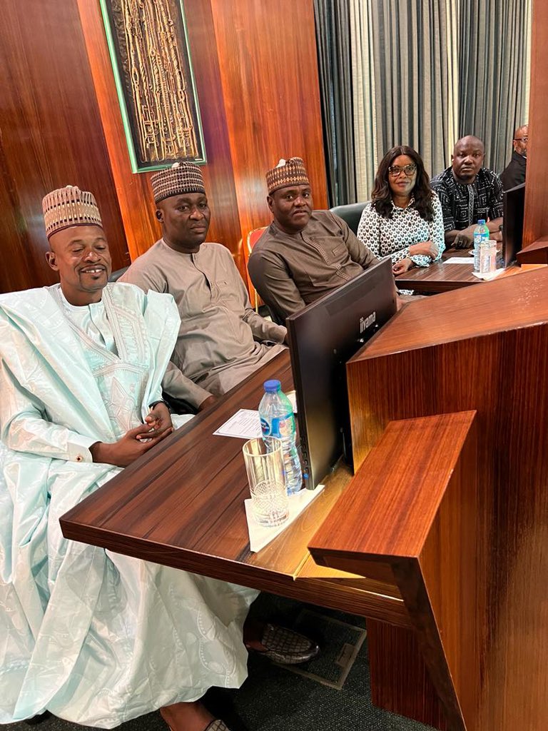 IsmailBawaBarde's tweet photo. @ Presidential Villa  Aso Rock for the Presidential Reception for Super Eagles AFCON 2023. https://t.co/Hnrg2e0rAM