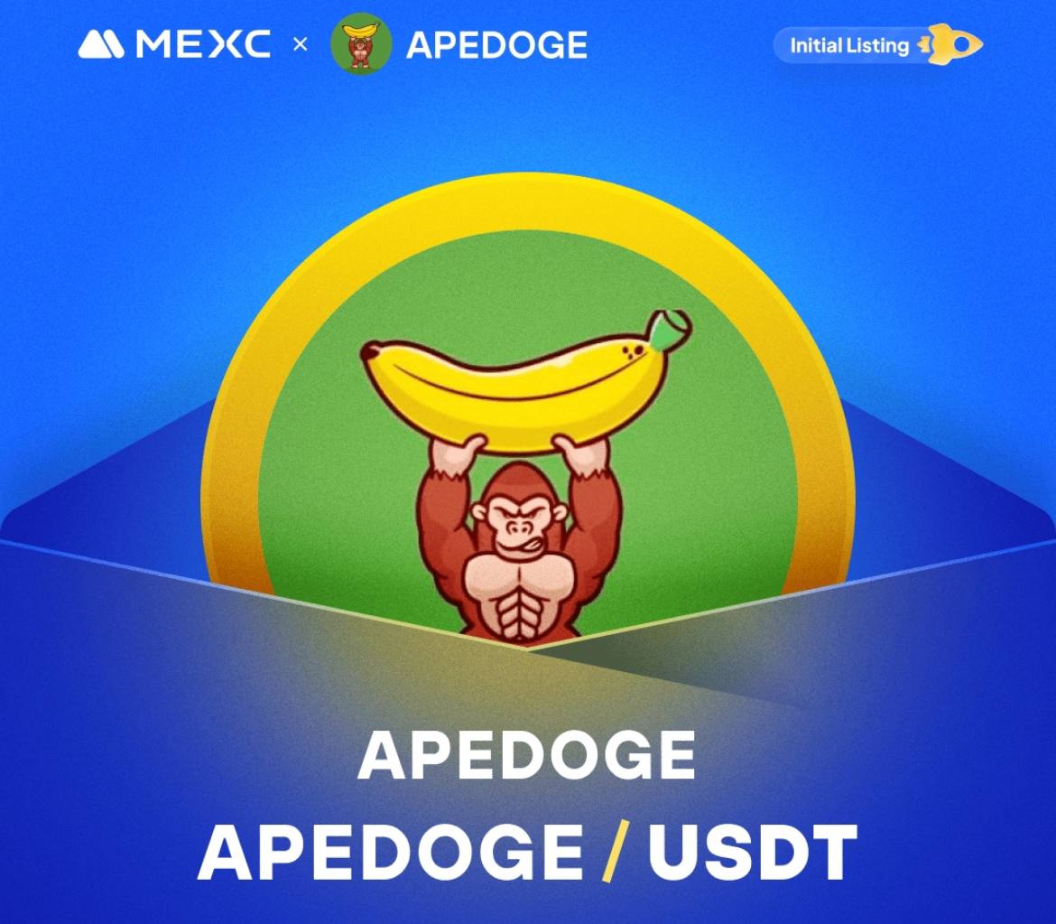 apedoge_'s tweet photo. #APEDOGE will be LIVE on MEXC in 30 minutes! 🦍 Are you ready, Fam? 🔥

Official link to trade: https://t.co/w2zxkDQg4I 🍌 https://t.co/5xlnJYvPyW