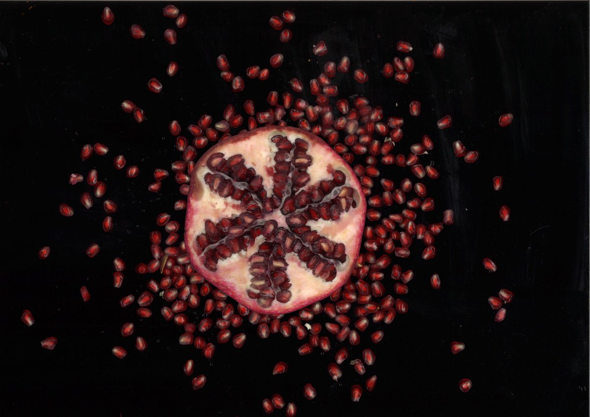 NeilThin's tweet photo. @RCederfjard Pomegranite on a scanner #scanography https://t.co/rI0dNUUNV9