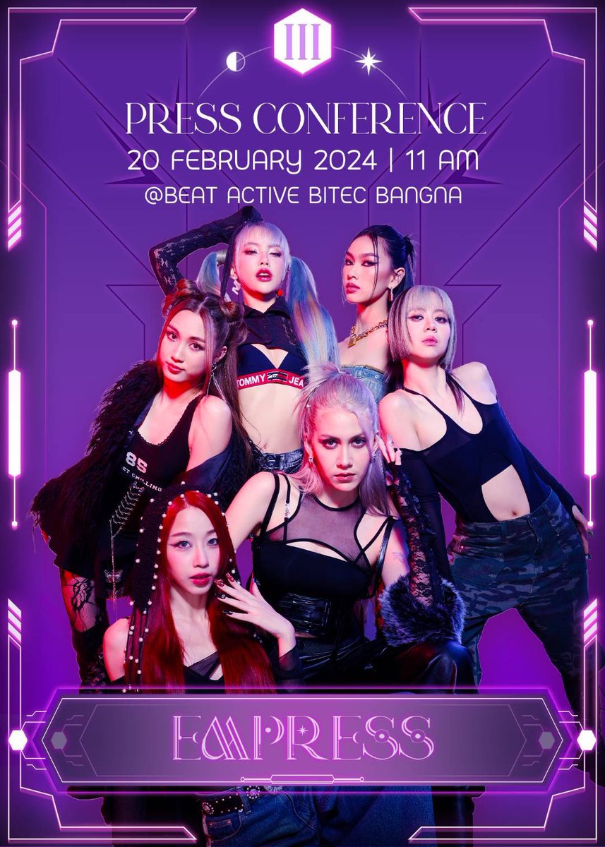 mmenders1's tweet photo. ค่าย Rising Entertainment เตรียมแถลงข่าวเปิดตัว ‘EMPRESS’ เกิร์ลกรุ๊ปในสังกัด โดยในงานแฟน ๆ T-Pop จะได้รับชม MV ‘Blah Blah Blah’ ซิงเกิลเดบิวต์และชมโชว์พิเศษจากสาว ๆ ทั้ง 6 คนพร้อมกันครั้งแรก 

#BEATActive
#BlahBlahBlah
#EMPRESS 
#EMPRESSTH 
#risingent 
#RisingEntertainment
#TPOP https://t.co/3TVhwZI4d9