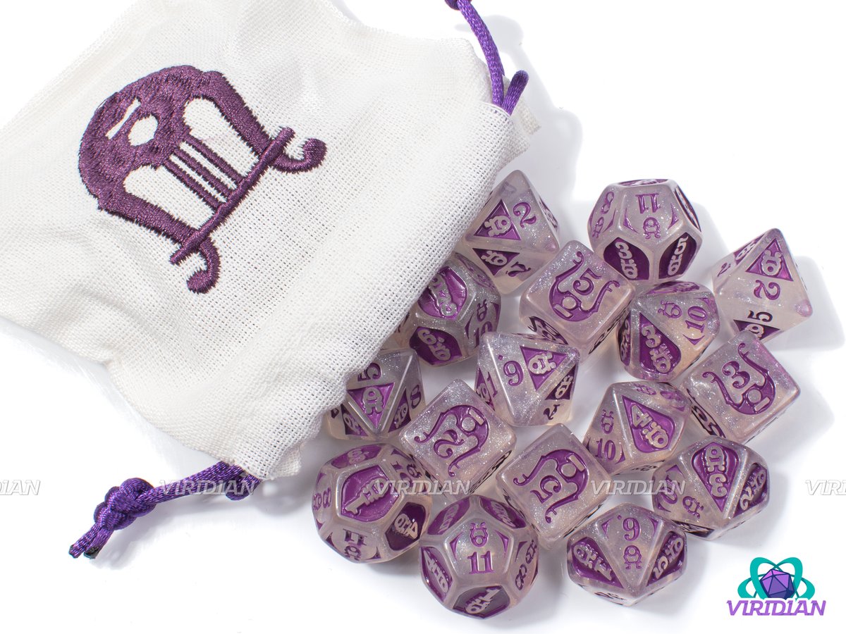 ViridianDice's tweet photo. 🚨 NEW IN THE SHOP! 🚨

We're super excited to be carrying @gyld_official products! Unique sets like Death Save D20s, and Bless D4s (in D12 shape), as well as supplemental sets like Bardic Inspiration &amp; Poison Damage are available

Check 'em all out in the link 👇!

#dice #dnd https://t.co/5pvj5VRoss