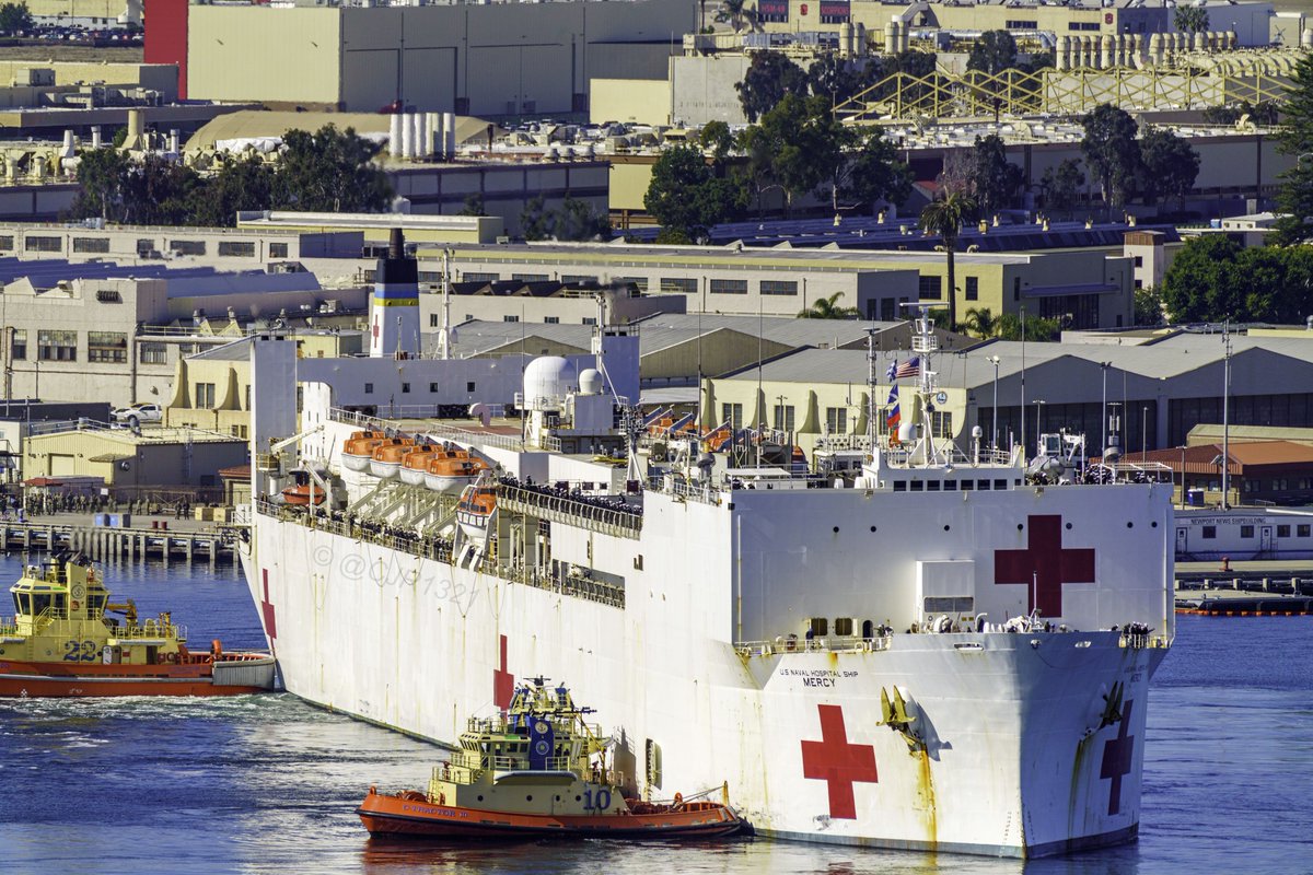 WarshipCam's tweet photo. USNS Mercy (T-AH-19) Mercy-class hospital ship coming into San Diego following 4-month deployment - February 12, 2024 #usnsmercy #tah19

SRC: TW-@cjr1321 https://t.co/HVWgiyRh32
