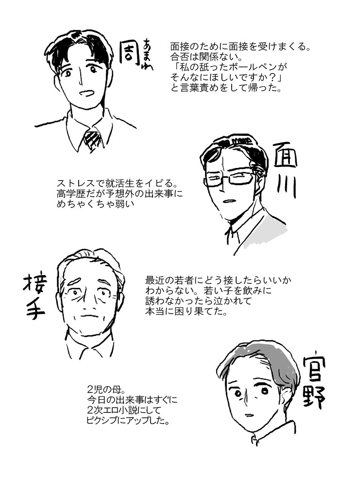 ボールペン面接 