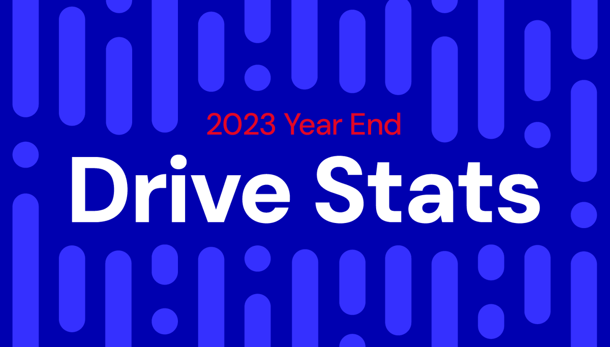 backblaze's tweet photo. 📣 The 2023 Year End Drive Stats are here. Read the latest insights on drive failure from @backblaze's Andy Klein @akleinbert 🔥➡️
https://t.co/n7HEraosfa https://t.co/ylxQdNY5nq