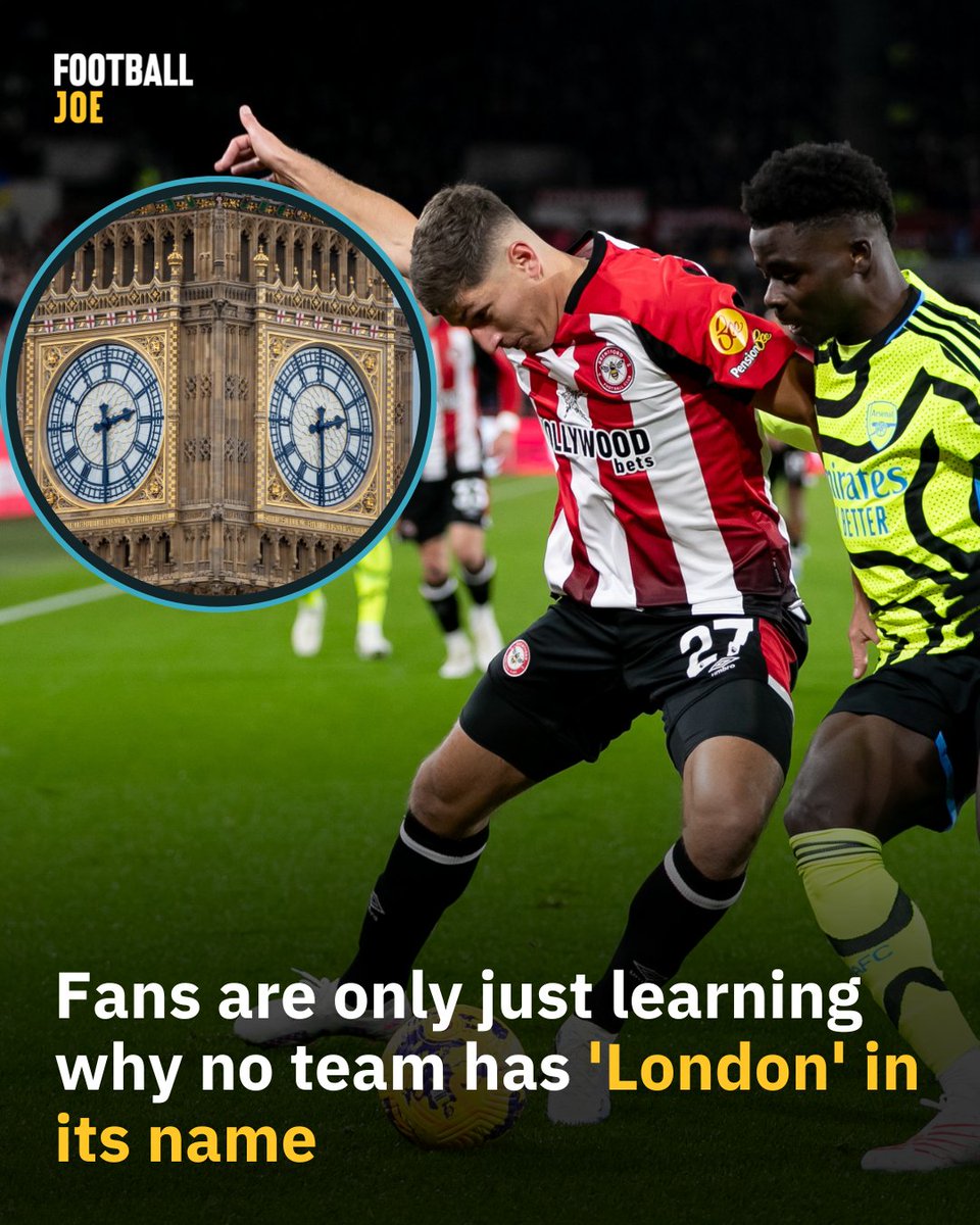 FootballJOE's tweet photo. Some of the biggest cities around the world have clubs named after them i.e. Paris Saint-Germain, Hertha Berlin. But London isn't one of them 

Read more: https://t.co/IOvNuDv3V9 https://t.co/4exxPWZ8wQ
