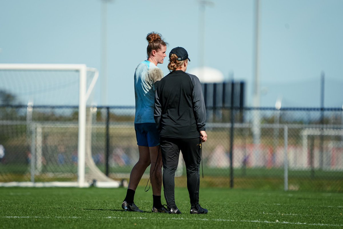 Pre Season #3 (at IMG) ✅ and the ‘shape’ might be a bit different this year, but the humbling grind is always there. Always a privilege to do what we do 🙌 #33weekspregnant #futbol #coach #nwsl