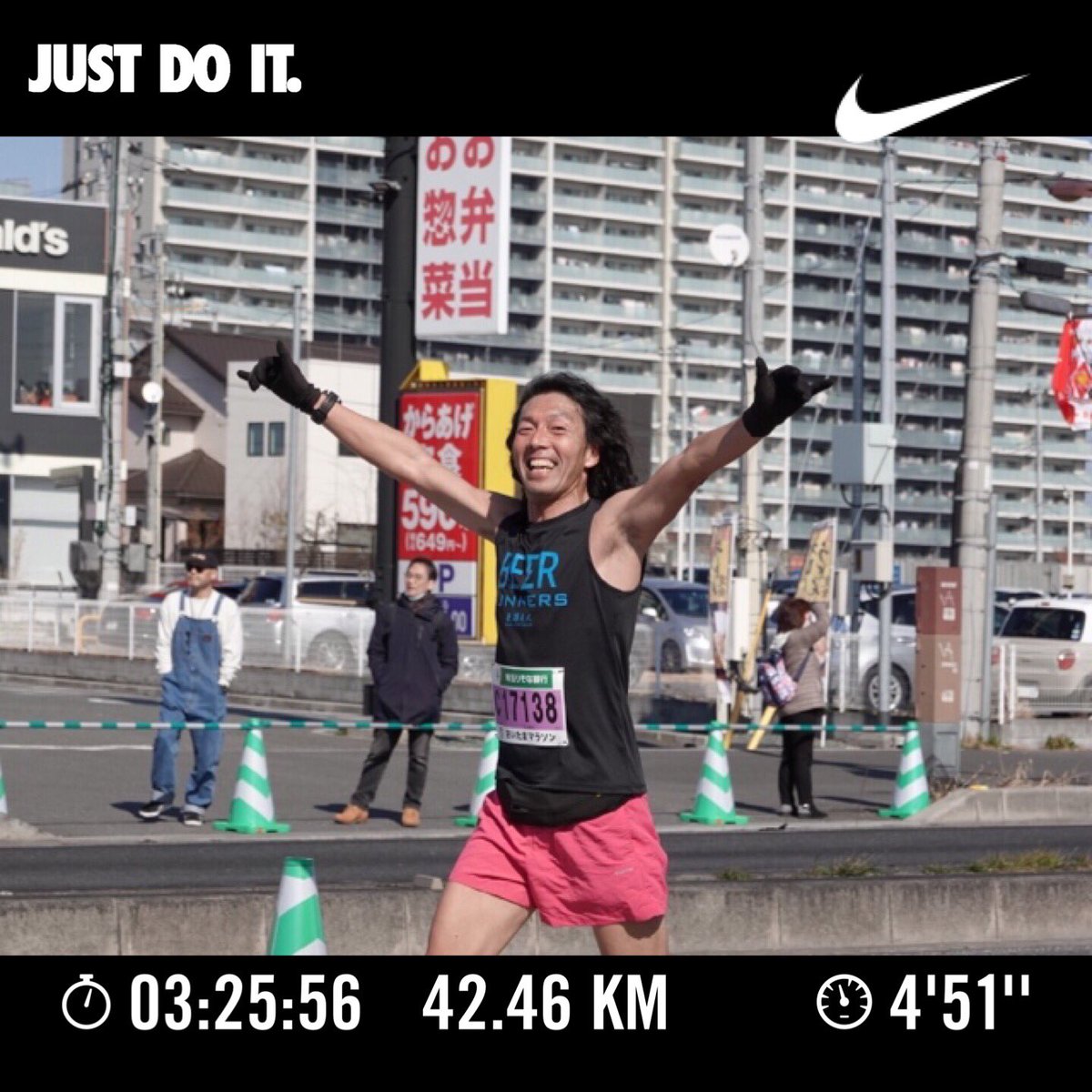mkt73_jo's tweet photo. 2024.0212
待ちに待ったさいたまマラソン
目標はサブ3.5ながら
結果ネット3:25:56
PB37秒更新
5回目のフルマラソンだけどまだまだ
難しいスポーツだからやめられないのかもしれない
沿道の応援や
大会スタッフ
ボランティアの方々
本当にありがとうございました
楽しかったです♫

＃さいたまマラソン https://t.co/0F5ZeAvRaU