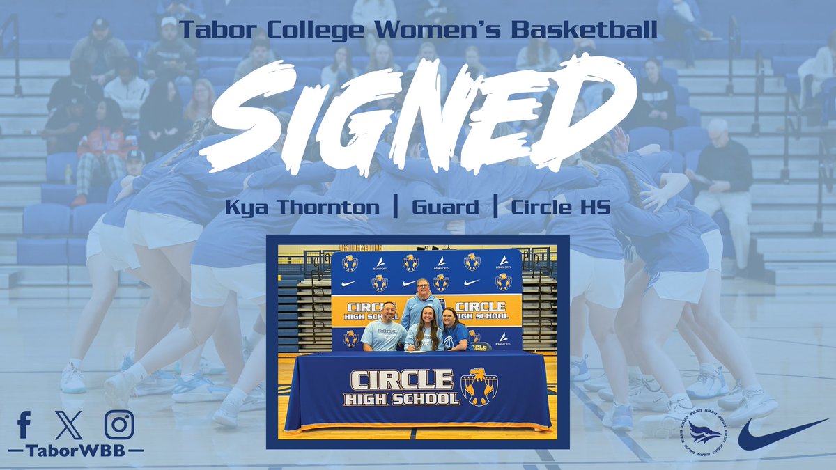 We are so excited to announce that Kya Thornton is officially a Bluejay! Kya is a skilled player, a fierce competitor, fantastic student and a perfect fit to our program! #TaborProud
