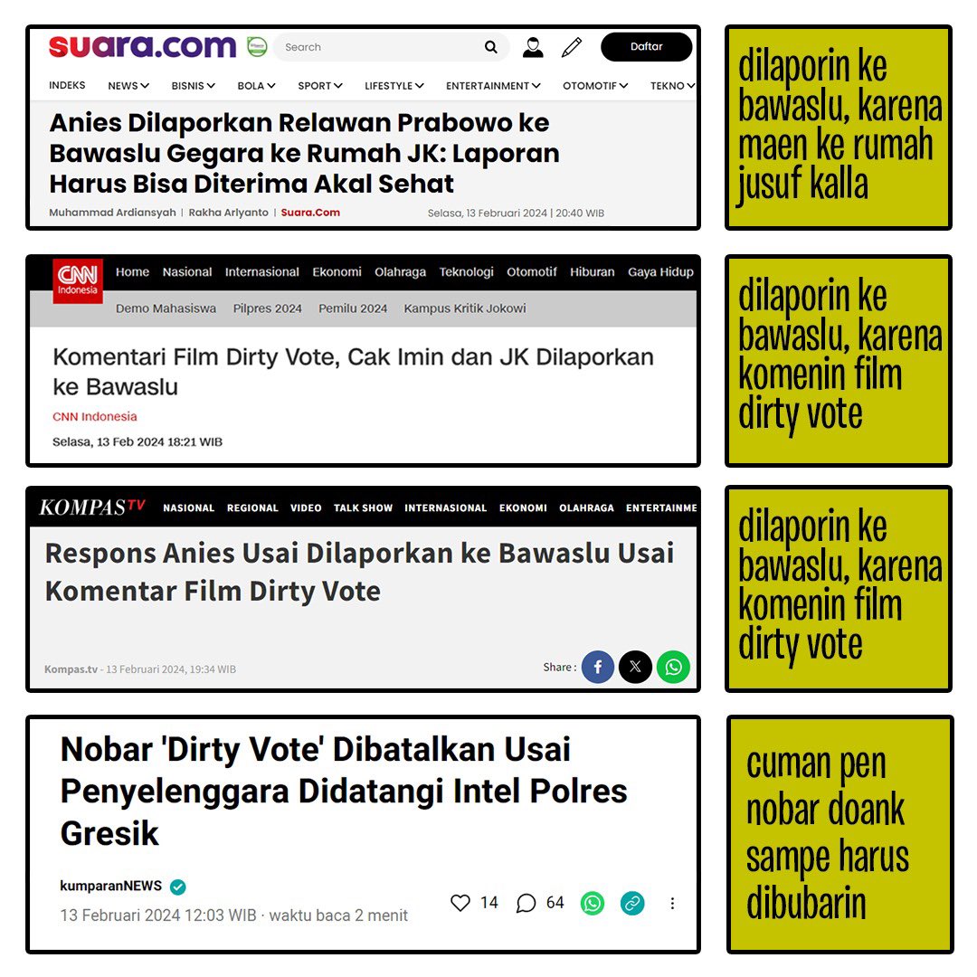 Jadi.. siapa yang sebenernya panik?