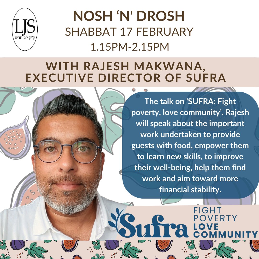 Join us to hear Rajesh Makwana talk on 'SUFRA: Fight poverty, love community'. He will speak about the important work undertaken to provide guests with food, empower them to learn new skills, to improve their well-being, and help them find work and become financially stable.