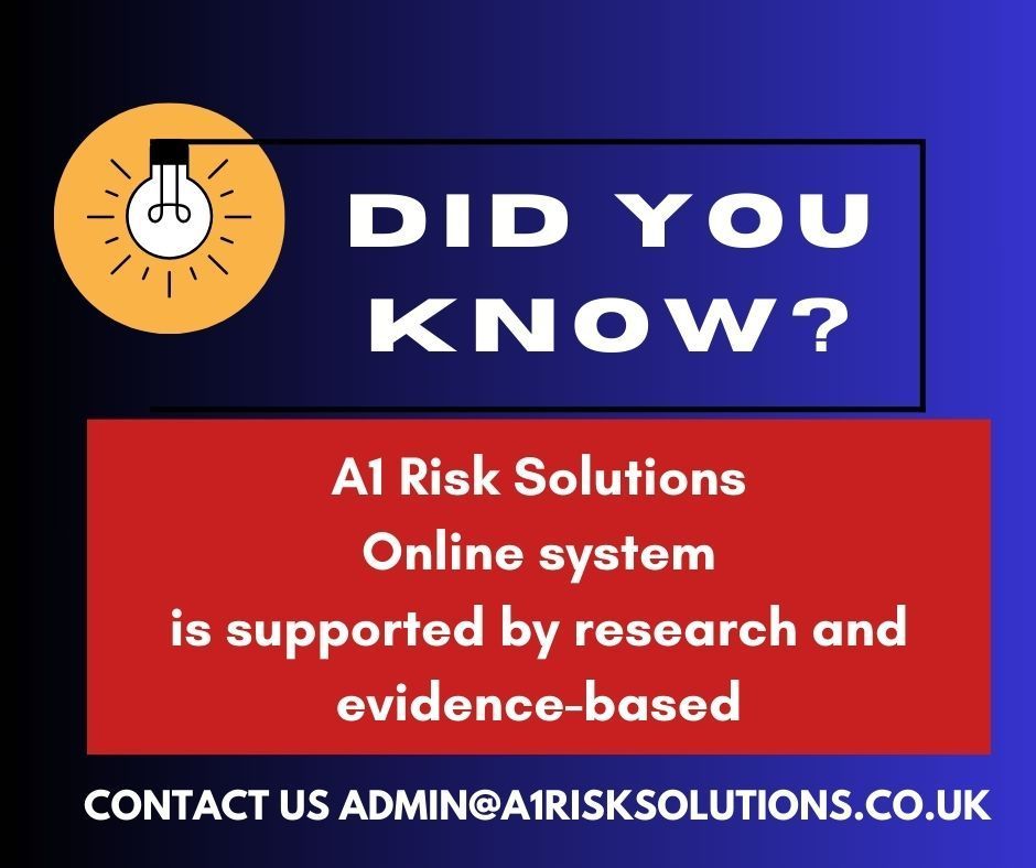 A1 Online system has a 4-year research study American Journal of Occupational Therapy buff.ly/3CJXe9W It: Improved safety Improved skill Reduced errors Booking a course you gain 12 months access Or As a separate licence Register admin@a1risksolutions.co.uk