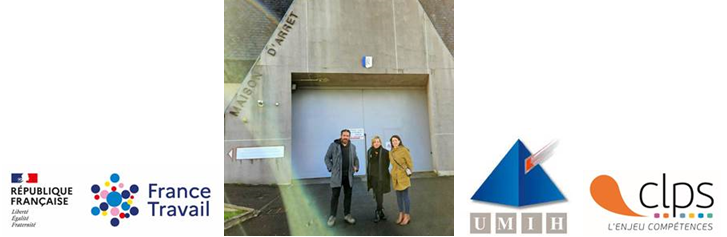 #AvecFranceTravail Brest Iroise, l’Umih 29 et le CLPS  accompagnent @Julienmarseault_chef  ⭐️"restaurant le Partage" à la maison d'arrêt de Brest . Les stagiaires  ont eu une présentation, des métiers de l’hôtellerie Restauration, des formations existantes  et des témoignages