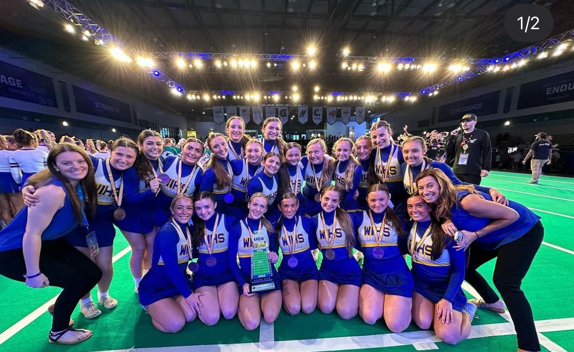 Proud West Islip Cheer Coach over here!!!!! But I am even more proud to be a WIVC ALUMNI!!! This team is the reason I am who I am today. 3rd in the nation, so proud of you girls!! Soak it all in!