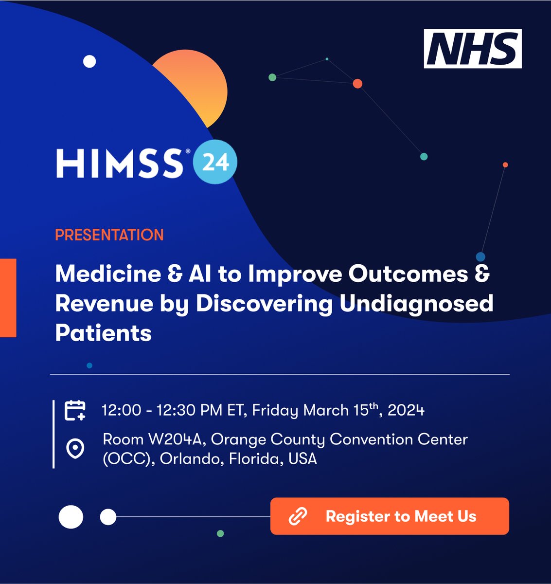 Join #NHS Oncosurgeon <a href="/leorbrown/">Leo Brown</a> &amp; Pangaea's founder <a href="/vibhorguptaphd/">Vibhor Gupta</a> &amp; learn how the NHS found 6x more undiagnosed cachectic #cancer patients for #clinicaltrials &amp; treatments by combining #AI &amp;clinical guidelines bit.ly/3SXediW
#HIMSS24 <a href="/msft4startups/">Microsoft for Startups</a> <a href="/HIMSS/">HIMSS</a> <a href="/sallyafrank/">Sally Ann Frank</a>