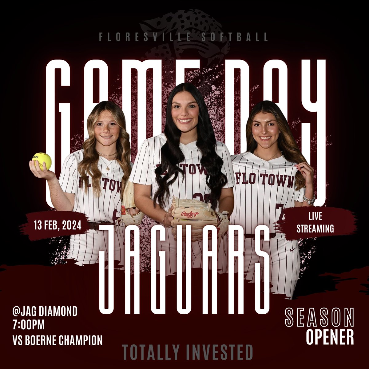 🐾🐆🥎SEASON OPENER🥎🐆🐾

VS. Boerne Champion
📆  2.13.24
📍 JAG DIAMOND
⏰ 7:00 (Varsity) 

#TI #ItMatters #JagNation #itsouryear