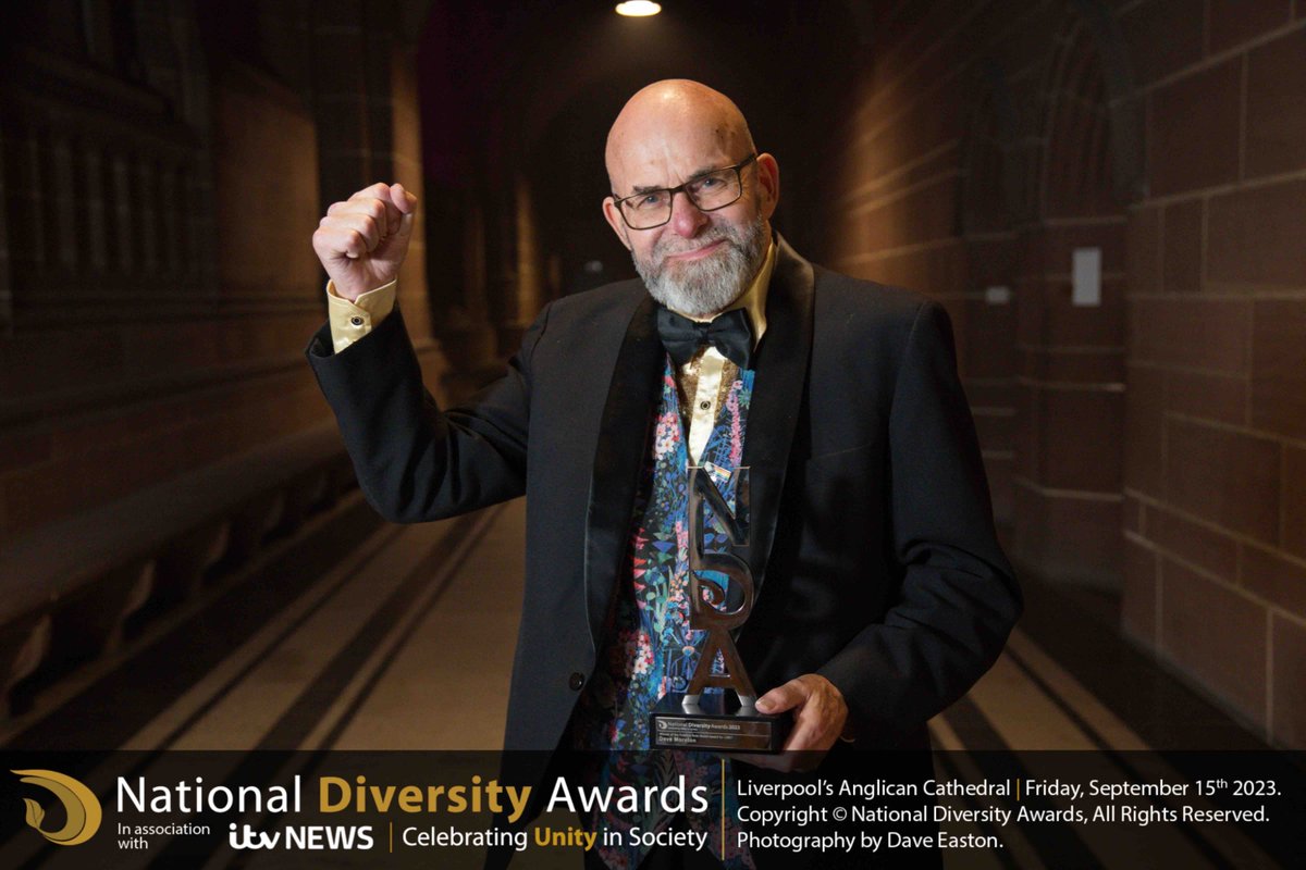 We spoke with Dave Moreton after they won the Positive Role Model Award: LGBT at The National Diversity Awards 2023. Here’s what they had to say: nationaldiversityawards.co.uk/news/nda23-win… #rolemodel #lgbt #diversity