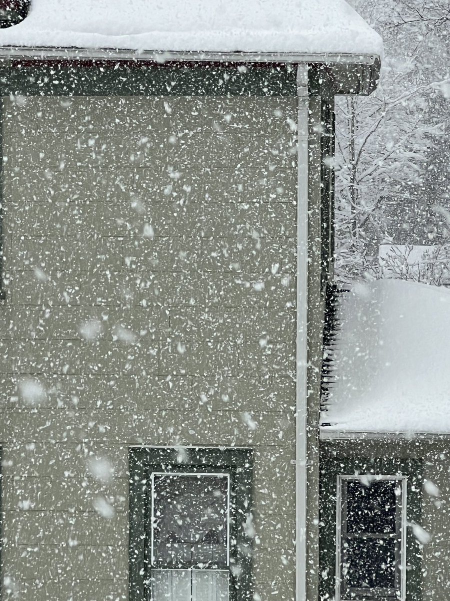 NoBuzzJoe's tweet image. Heavy snow right now. Ramsey, NJ.

First snowblower pass was 4-5” and by the time I was done less than an hour later, another 2” or so had fallen where I cleared. 

Great storm. Snow is heavy but at least no sleet or frz rain!

@nynjpaweather 
@NWSNewYorkNY 
#njwx