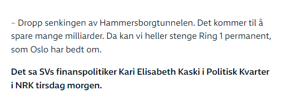 Det <a href="/kariekas/">Kari Elisabeth Kaski</a> sier.
nrk.no/stor-oslo/sv-k…