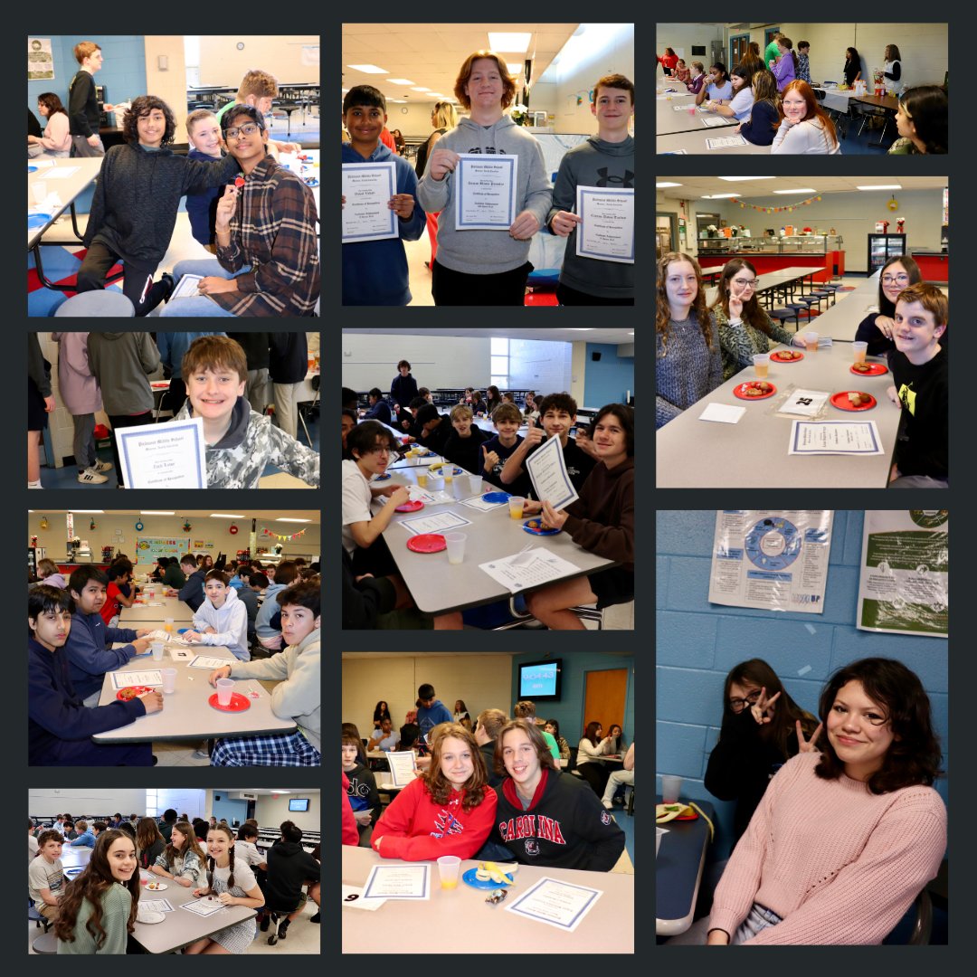 Congratulations to our 8th graders who made the A or A/B honor roll first semester. We had a total of 344 for all grade levels. 6th &amp; 7th will be recognized tomorrow. Keep up the great work, Panthers!  @aghoulihan @ucpsnc