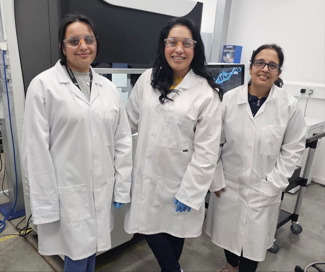 3crbio's tweet photo. Joining the celebration of Intl. Day of Women &amp; Girls in Science. 3CR's Scientist Monisha Mehta, General Manager Nazma Saffin &amp; Operations Director Nisha Jain, whose intellect, insight &amp; expertise are integral to our operations &amp; success. #WomenInScience https://t.co/4lF46Gyqp2 https://t.co/gkrJ7VaN8m