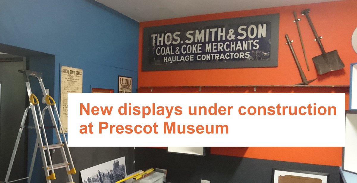 There are lots of blank spaces & empty cases in Prescot Museum, but don't panic - we are hard at work changing the layout of the displays & redecorating. We will be finished at the end of March, with objects packed away safely in the meantime. #PrescotMuseum @cultureKnowsley