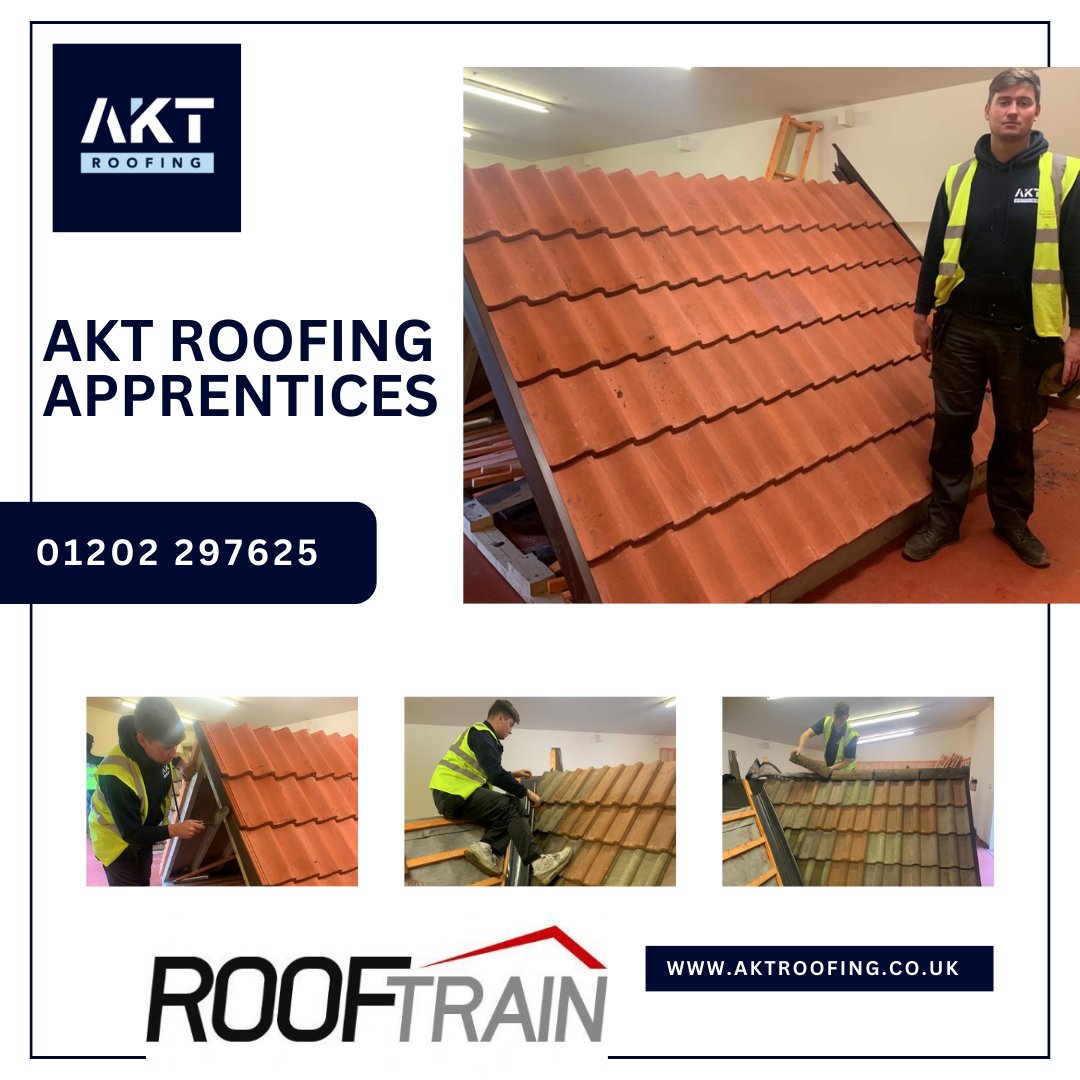 Josh joined AKT Roofing in June 2023 as a labourer. He is now 3 months into his Level 2 Roofing Slating and Tiling Apprenticeship at RoofTrain 3 days a month and is progressing very well! 
Securing our future at AKT Roofing!
#SecuringOurFuture #roofingapprenticeship