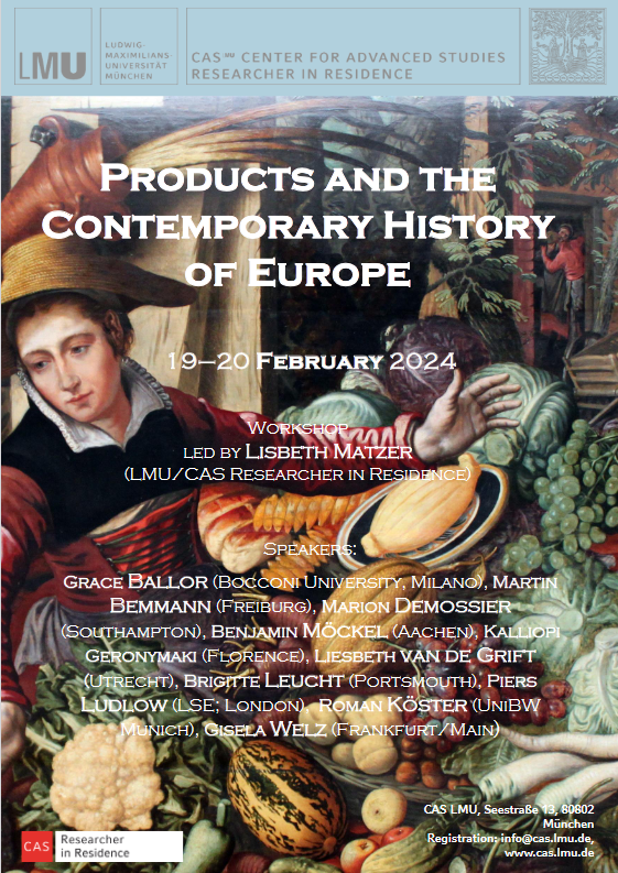 6 more days until my workshop on 'Products and the Contemporary History of Europe' that I am organizing as part of my JRiR-stay at @cas_lmu! feat. @MarionDemossie1 @BMoeckel @KGeronymaki @bleucht @koster_roman @MatHae @GiselaWelz + many more! --> hsozkult.de/event/id/event…