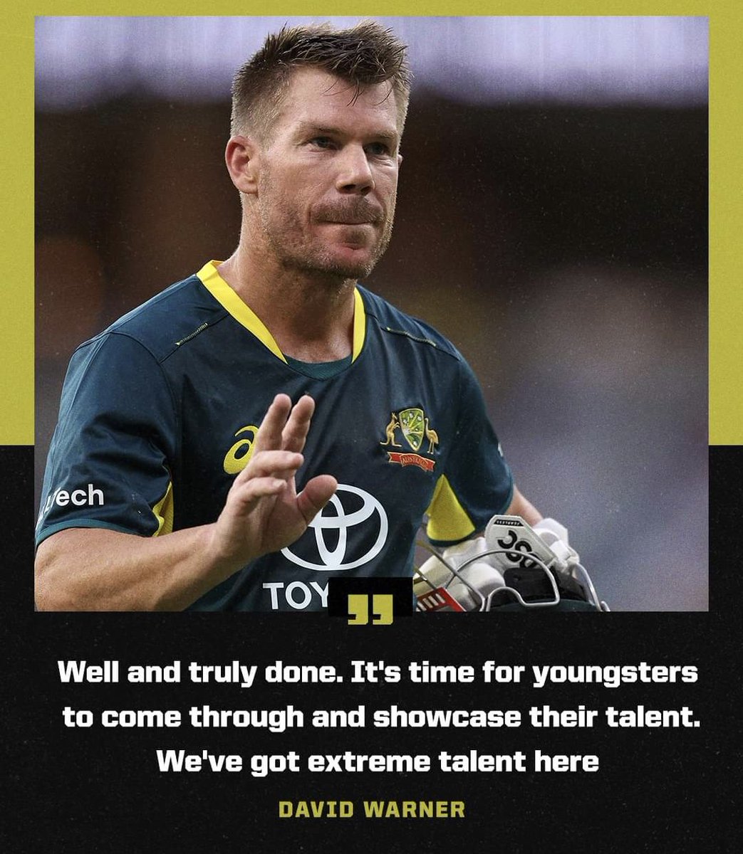 PLAYED FOR HOME AT HOME ONE LAST TIME 
FAREWELL WARNER
#DavidWarner #AUSvsWI