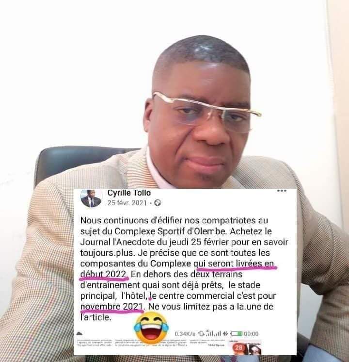 AnniePayep's tweet photo. Comme je disais hier. Voici votre type! 🤦🏾♀️🤦🏾♀️🤦🏾♀️😇
Voilà la CAN 2023 qui est terminée mais #Olembe on ne sait toujours pas quand le chantier sera achevé et livré.
Ce pays va nous rendre tous fous https://t.co/gywUJSj46K