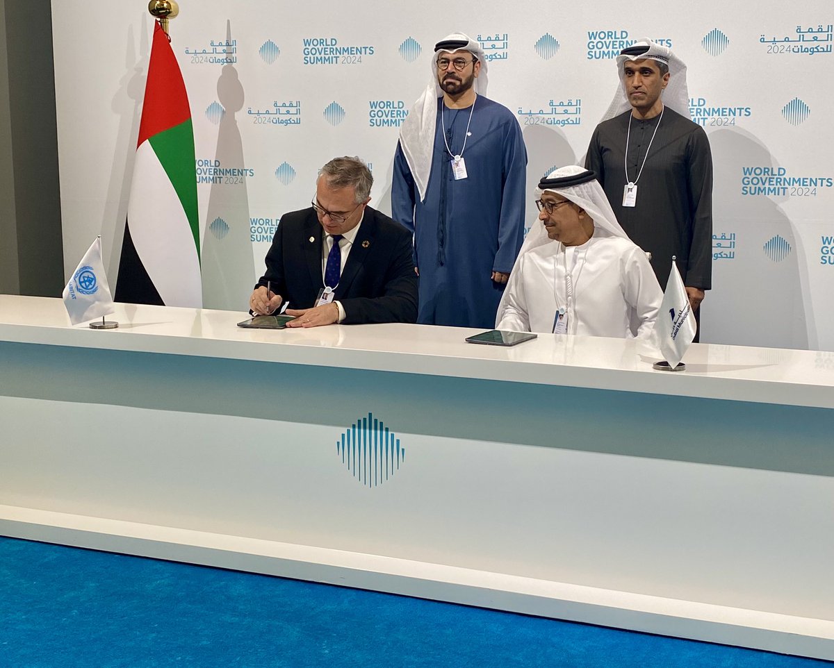 United Nations - United Arab Emirates (@un_uae) on Twitter photo Congrats to 🇺🇳 <a href="/UNHABITAT/">UN-Habitat</a> & the 🇦🇪 UAE for their impactful partnership on sustainable cities & #AI governance for urban planning; exemplified today at #WGS24 with an MoU signing with Dubai Municipality & the International Award for Sustainable Development.
- -
#UNinUAE #SDG11 Congrats to 🇺🇳 <a href="/UNHABITAT/">UN-Habitat</a> & the 🇦🇪 UAE for their impactful partnership on sustainable cities & #AI governance for urban planning; exemplified today at #WGS24 with an MoU signing with Dubai Municipality & the International Award for Sustainable Development.
- -
#UNinUAE #SDG11