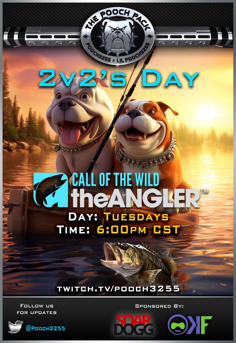 ๐พPooch & LilPooch๐พ (@pooch3255) on Twitter photo Hotfix is LIVE, Let's Get Ready for Tonight's 2v2'sDay Duo's Tourney exclusively at: twitch.tv/Pooch3255
Fishing with the Best #Community on #twitch
Let's Get it!
๐พ๐๐พ Pooch
<a href="/FameRTs/">FameRTs 38.7K</a> <a href="/DNR_CREW/">DNR_CREW</a> <a href="/COTWTheAngler/">COTWTheAngler</a> Hotfix is LIVE, Let's Get Ready for Tonight's 2v2'sDay Duo's Tourney exclusively at: twitch.tv/Pooch3255
Fishing with the Best #Community on #twitch
Let's Get it!
๐พ๐๐พ Pooch
<a href="/FameRTs/">FameRTs 38.7K</a> <a href="/DNR_CREW/">DNR_CREW</a> <a href="/COTWTheAngler/">COTWTheAngler</a>